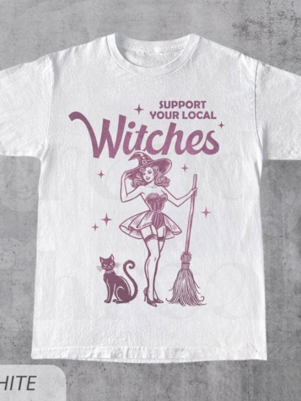 Funny Witch Shirt, Support Your Local Witches Shirt, Funny Halloween Graphic Tee